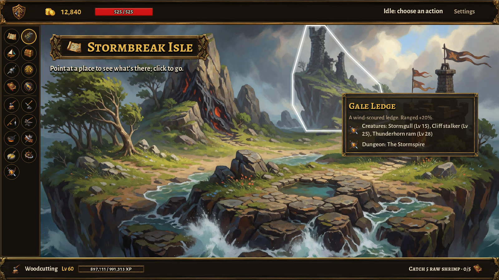 Exploring Stormbreak Isle